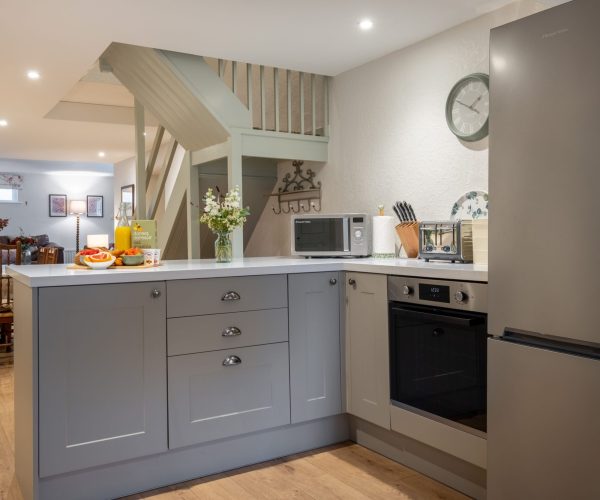 Well-equipped kitchen at Jessamy Cottage â€“ everything you need for a self-catering Lake District stay.