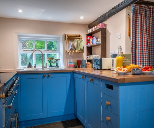 Country kitchen at Low Longmire Cottage Oxen Park holiday rental