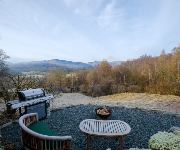 Carr Crag Cottage - BBQ & Fire Pit Area