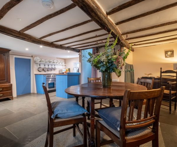 Character dining space family meals at Low Longmire Cottage