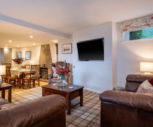 Enjoy peaceful evenings in the lounge at this Lake District self-catering cottage with parking.