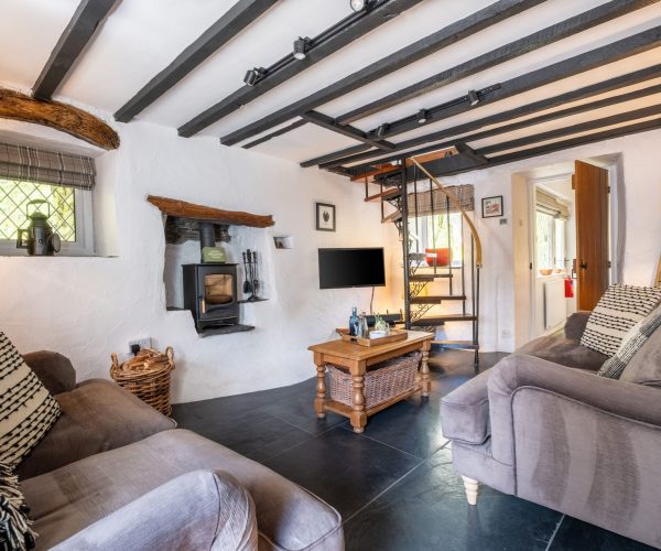Potter's Wheel Living Room with Log Burner