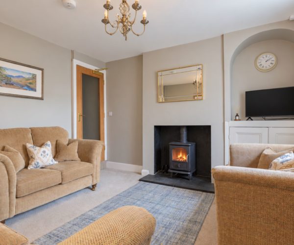 Traditional wood burning stove creating a warm atmosphere for Lakeland evenings